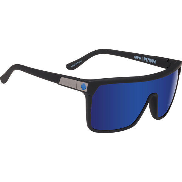 Flynn Soft Matte Black - HD Plus Bronze with Dark Blue Spectra Mirror