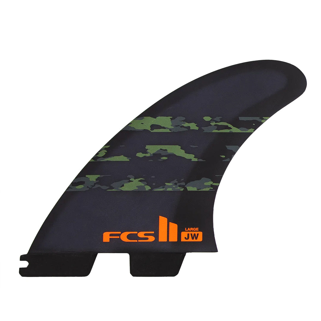 FCS II KA Performance Core Tri Surfboard Fins - Medium/Blue