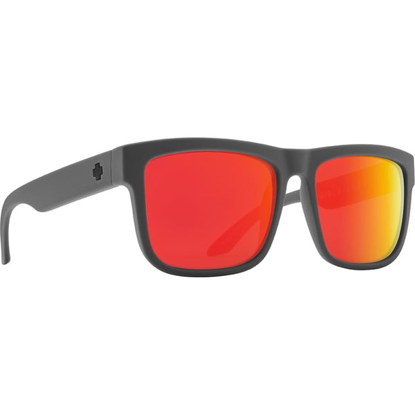 Discord Soft Matte Dark Gray - HD Plus Gray Green Polar with Red Spectra Mirror