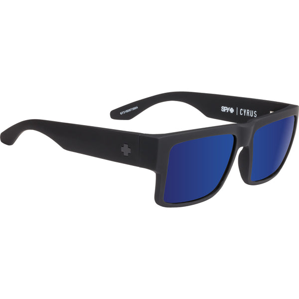 Cyrus Soft Matte Black - HD Plus Bronze with Blue Spectra Mirror