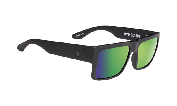 Cyrus Matte Black - HD Plus Bronze Polar with Green Spectra
