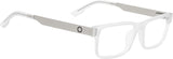 Hale 58-Matte Silver Matte Clear